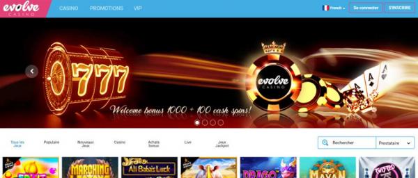 Evolve casino en ligne